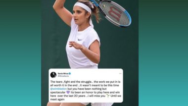Wimbledon Responds to Sania Mirza’s Heartfelt Goodbye Note, Says Honour is Ours